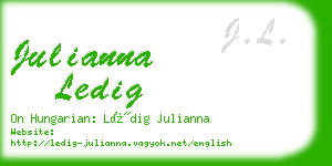 julianna ledig business card